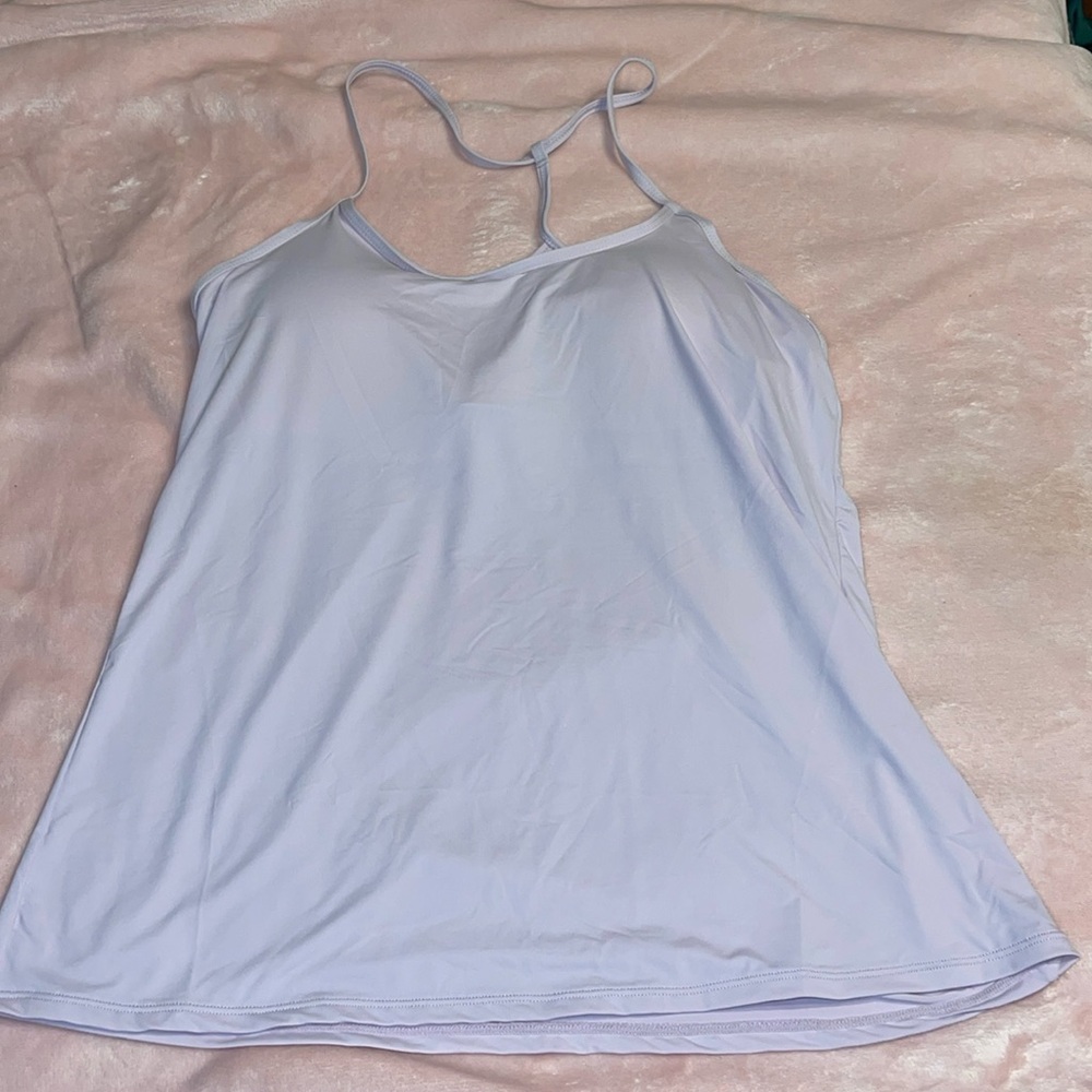 Womens tank top with built in bra
